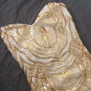 Gold Gatsby sequined dress